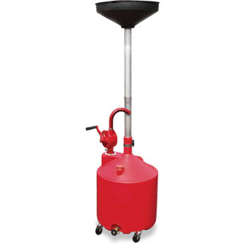 RANGER RD-18G 18-Gallon Portable Oil Drain With Pump and Drain Valve