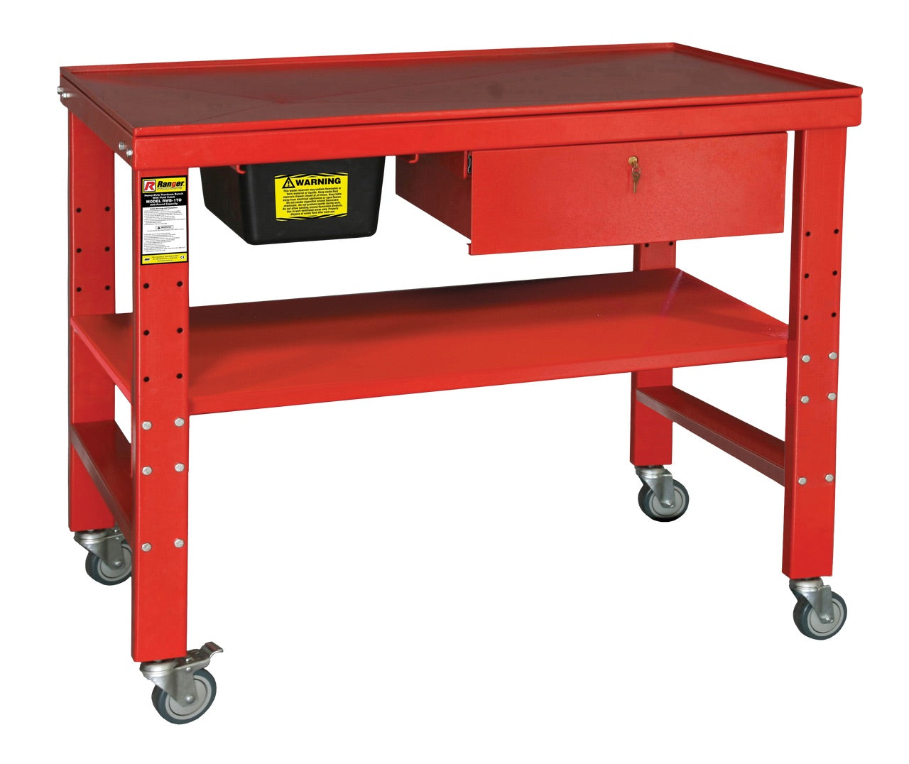 RANGER RWB-1TD Heavy-Duty Teardown Work Bench With Fluid Catch